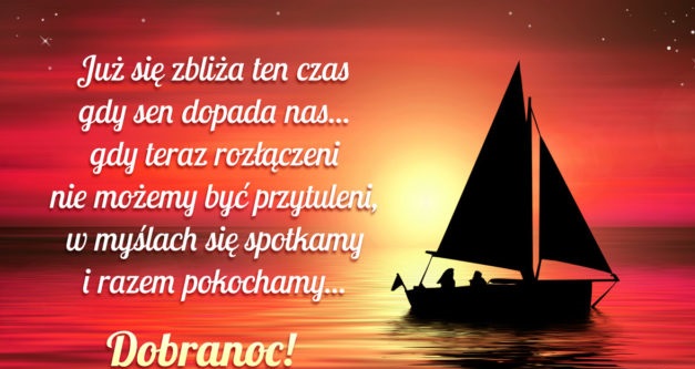 Łódka z pozdrowieniami na dobranoc